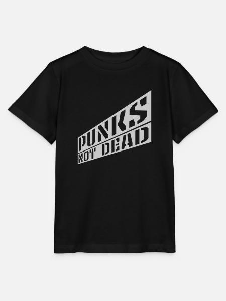 punks not dead Zitat - Stanley/Stella Kinder T-Shirt MINI CREATOR - Schwarz