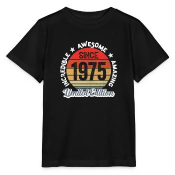 erstaunlich seit 1975 - Jubiläum - Stanley/Stella Kinder T-Shirt MINI CREATOR  - Schwarz - Vorne - Mikhail (115cm)