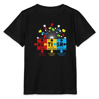 Autism Struggle Education Autistic Autistic Puzzle - Stanley/Stella MINI CREATOR Kids’ T-Shirt - black - Front - Mikhail (115cm)