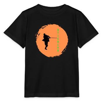 Stichler - Stanley/Stella Kinder T-Shirt MINI CREATOR  - Schwarz - Vorne - Mikhail (115cm)