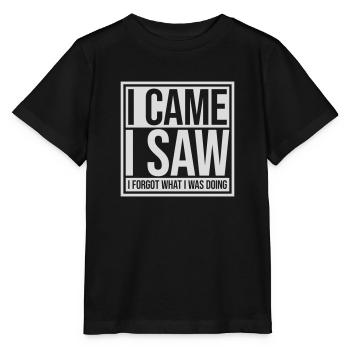 I came saw forget - Stanley/Stella Kinder T-Shirt MINI CREATOR  - Schwarz - Vorne - Mikhail (115cm)