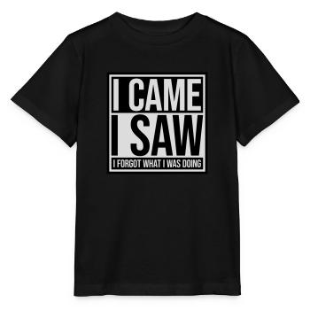 I came saw forget - Stanley/Stella Kinder T-Shirt MINI CREATOR  - Schwarz - Vorne - Mikhail (115cm)