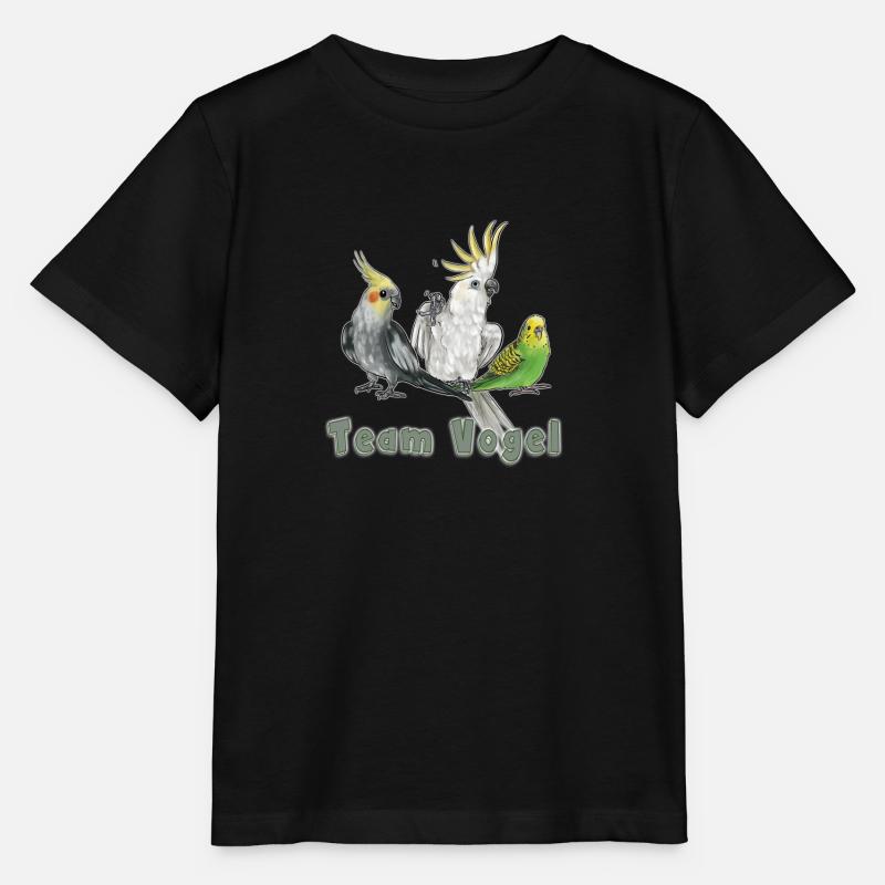 Team Vogel - Stanley/Stella Kinder T-Shirt MINI CREATOR  - Schwarz