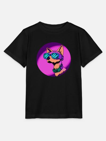 Cyber-Hund - Stanley/Stella Kinder T-Shirt MINI CREATOR - Schwarz