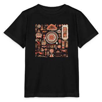 Afrikanische Folklore - Stanley/Stella Kinder T-Shirt MINI CREATOR  - Schwarz - Vorne - Mikhail (115cm)
