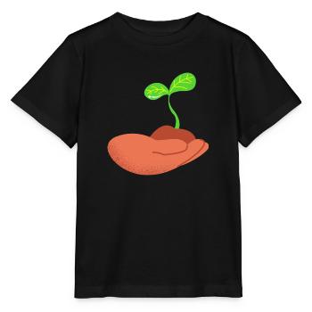 Pflanze - Stanley/Stella Kinder T-Shirt MINI CREATOR  - Schwarz - Vorne - Mikhail (115cm)