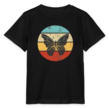 Conception de papillon Vinntage - T-shirt bio MINI CREATOR Stanley/Stella Enfant - noir - Devant - Mikhail (115cm)