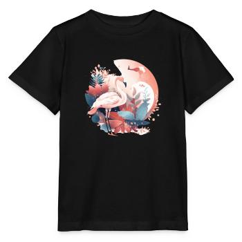 fantasy flamingo - Stanley/Stella MINI CREATOR Kids’ T-Shirt - black - Front - Mikhail (115cm)