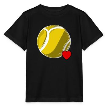 Liebe Tennis - Stanley/Stella Kinder T-Shirt MINI CREATOR  - Schwarz - Vorne - Mikhail (115cm)
