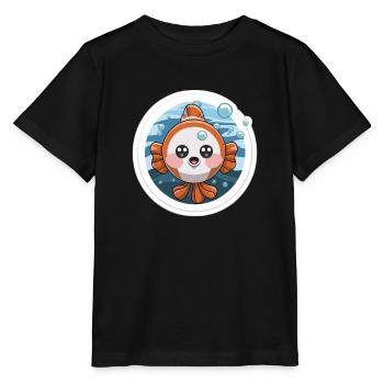 Clownfish Lover - Stanley/Stella MINI CREATOR Kids’ T-Shirt - black - Front - Mikhail (115cm)