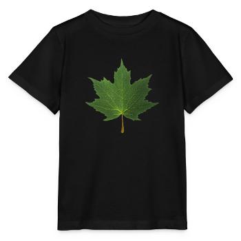 FEUILLE D'ÉRABLE - T-shirt bio MINI CREATOR Stanley/Stella Enfant - noir - Devant - Mikhail (115cm)