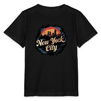 New York - Reisen Vereinigte Staaten - Stanley/Stella Kinder T-Shirt MINI CREATOR  - Schwarz - Vorne - Mikhail (115cm)