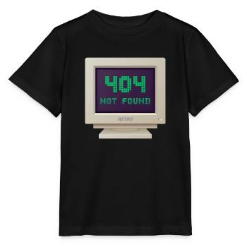 CRT Design - 404 Nicht gefunden - Stanley/Stella Kinder T-Shirt MINI CREATOR  - Schwarz - Vorne - Mikhail (115cm)