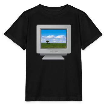 CRT - Hügel Tapete - Stanley/Stella Kinder T-Shirt MINI CREATOR  - Schwarz - Vorne - Mikhail (115cm)