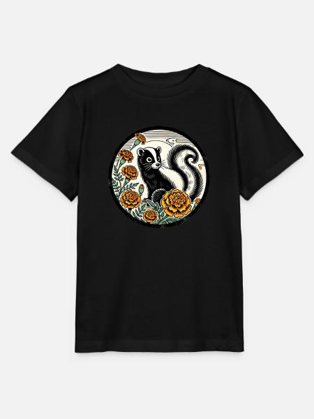 Stinktier - Stanley/Stella Kinder T-Shirt MINI CREATOR - Schwarz