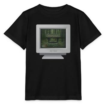 CRT-Design - Der geheimnisvolle Brunnen... - Stanley/Stella Kinder T-Shirt MINI CREATOR  - Schwarz - Vorne - Mikhail (115cm)