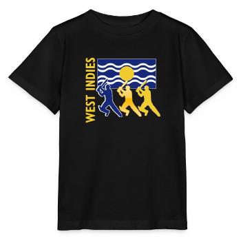 Cricket Players - West Indies - Stanley/Stella MINI CREATOR Kids’ T-Shirt - black - Front - Mikhail (115cm)