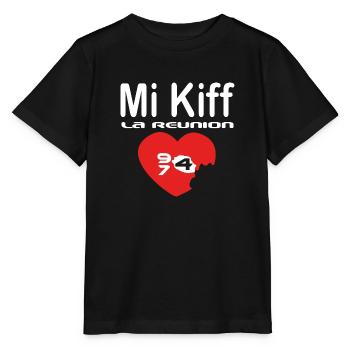 Mi Kiff la reunion - T-shirt bio MINI CREATOR Stanley/Stella Enfant - noir - Devant - Mikhail (115cm)