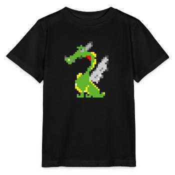 Pixel Drache, Game Design - Stanley/Stella Kinder T-Shirt MINI CREATOR  - Schwarz - Vorne - Mikhail (115cm)