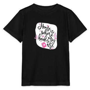Home is - Stanley/Stella MINI CREATOR Kids’ T-Shirt - black - Front - Mikhail (115cm)