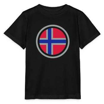 Emblème de la Norvège - T-shirt bio MINI CREATOR Stanley/Stella Enfant - noir - Devant - Mikhail (115cm)