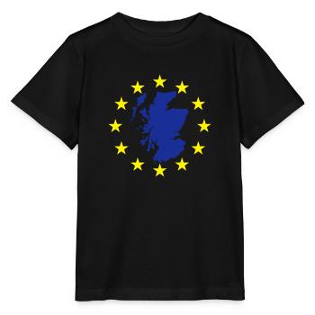 Scotland Map in EU Stars - Stanley/Stella MINI CREATOR Kids’ T-Shirt - black - Front - Mikhail (115cm)