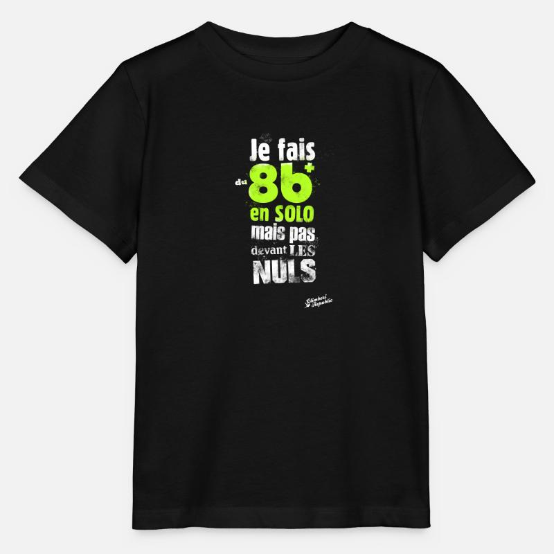 8b+ en solo - T-shirt bio MINI CREATOR Stanley/Stella Enfant - noir