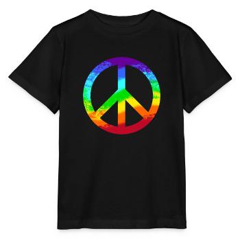 Pacifique Reggae signe de paix - T-shirt bio MINI CREATOR Stanley/Stella Enfant - noir - Devant - Mikhail (115cm)