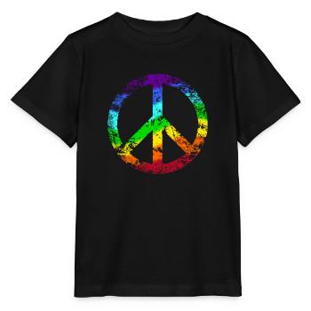 Pacifique Reggae signe de paix - T-shirt bio MINI CREATOR Stanley/Stella Enfant - noir - Devant - Mikhail (115cm)