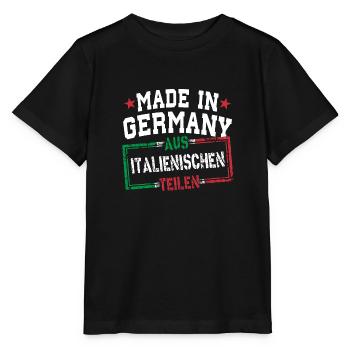 Made in Germany aus Italien - Stanley/Stella Kinder T-Shirt MINI CREATOR  - Schwarz - Vorne - Mikhail (115cm)