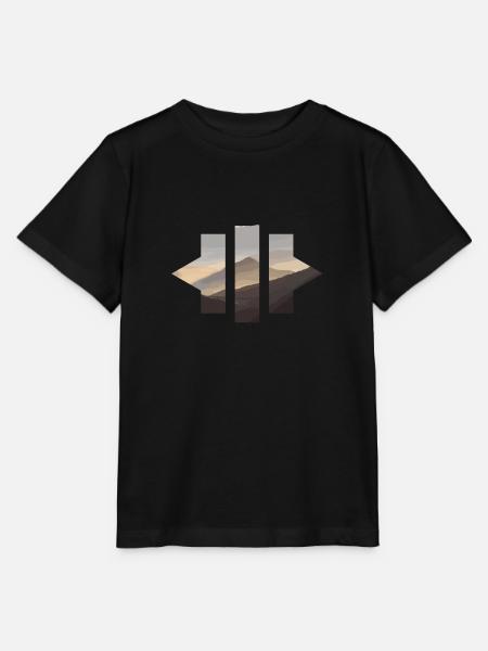Geometric Mountains - Stanley/Stella MINI CREATOR Kids’ T-Shirt - black