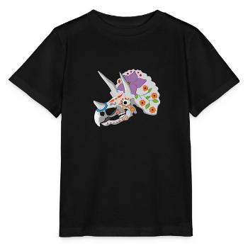 Day of the extinct: Triceratops - Stanley/Stella MINI CREATOR Kids’ T-Shirt - black - Front - Mikhail (115cm)