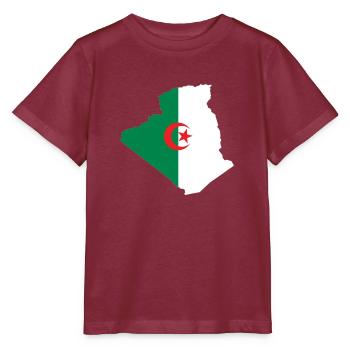 Algérie - T-shirt bio MINI CREATOR Stanley/Stella Enfant - bordeaux - Devant - Kain (125cm)