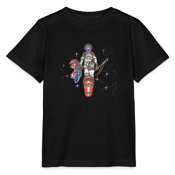 Le dernier astronaute - T-shirt bio MINI CREATOR Stanley/Stella Enfant - noir - Devant - Mikhail (115cm)
