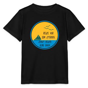 Reise vor dem Sterben Geschenk - Stanley/Stella Kinder T-Shirt MINI CREATOR  - Schwarz - Vorne - Mikhail (115cm)