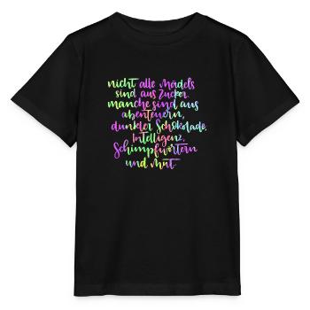 Toutes les filles ne sont pas faites de sucre - T-shirt bio MINI CREATOR Stanley/Stella Enfant - noir - Devant - Mikhail (115cm)
