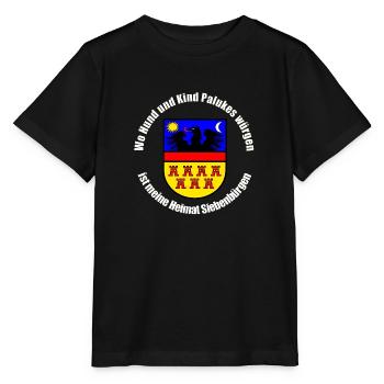 Wo Hund und Kind Palukes würgen, ist meine Heimat - Stanley/Stella Kinder T-Shirt MINI CREATOR  - Schwarz - Vorne - Mikhail (115cm)