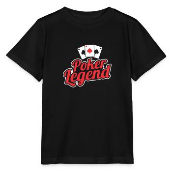 POKER LEGEND - T-shirt bio MINI CREATOR Stanley/Stella Enfant - noir - Devant - Mikhail (115cm)