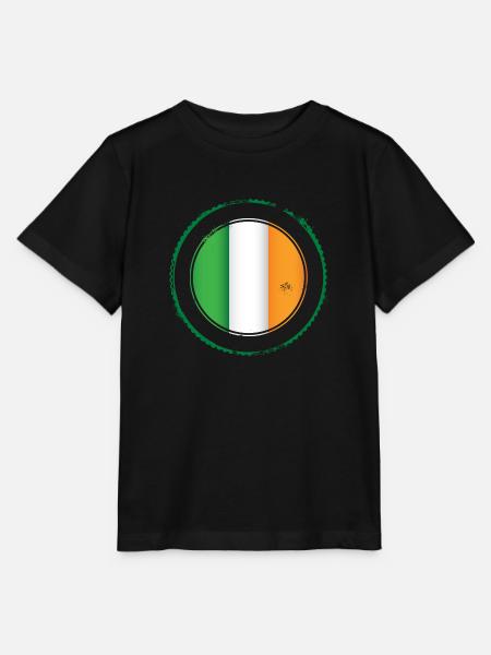 Irish flag de - Stanley/Stella Kinder T-Shirt MINI CREATOR - Schwarz