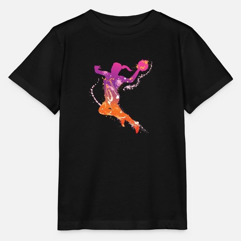handball female de - Stanley/Stella Kinder T-Shirt MINI CREATOR  - Schwarz