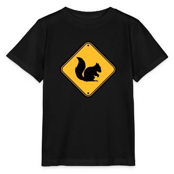 panneau d'avertissement bouclier zone de mise en garde - T-shirt bio MINI CREATOR Stanley/Stella Enfant - noir - Devant - Mikhail (115cm)