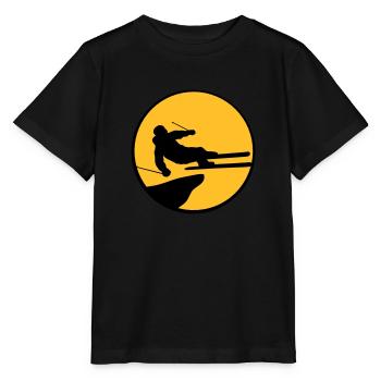 sauter sauter cascade astuce falaise haute fli - T-shirt bio MINI CREATOR Stanley/Stella Enfant - noir - Devant - Mikhail (115cm)