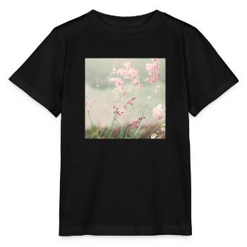 Nature d'aquarelle Prairie d'été - T-shirt bio MINI CREATOR Stanley/Stella Enfant - noir - Devant - Mikhail (115cm)