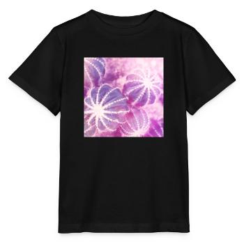 Minimalisme aquarelle de cactus d'été - T-shirt bio MINI CREATOR Stanley/Stella Enfant - noir - Devant - Mikhail (115cm)