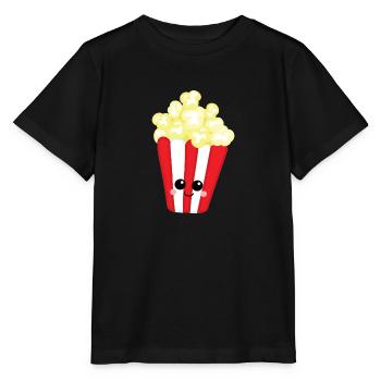 Popcorn - Stanley/Stella Kinder T-Shirt MINI CREATOR  - Schwarz - Vorne - Mikhail (115cm)