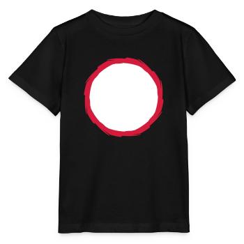 cercle rouge cercle contour contour contour contour - T-shirt bio MINI CREATOR Stanley/Stella Enfant - noir - Devant - Mikhail (115cm)