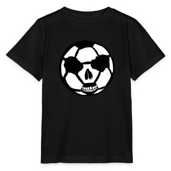 ballon foot tete de mort football - T-shirt bio MINI CREATOR Stanley/Stella Enfant - noir - Devant - Mikhail (115cm)