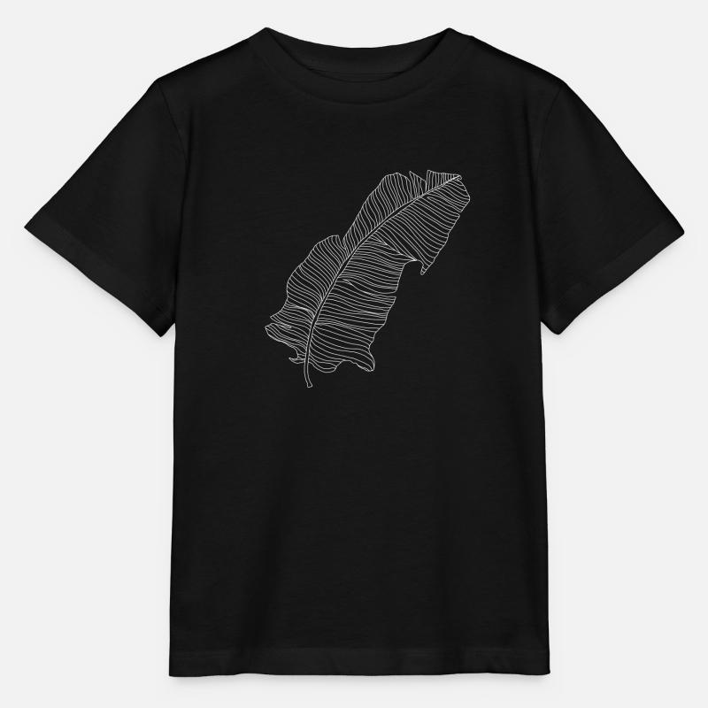 Palmenblatt Pflanze Geschenk - Stanley/Stella Kinder T-Shirt MINI CREATOR  - Schwarz