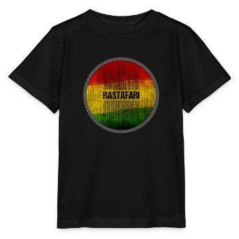 reggae rasta life - Stanley/Stella Kinder T-Shirt MINI CREATOR  - Schwarz - Vorne - Mikhail (115cm)
