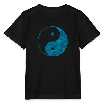yin yang - T-shirt bio MINI CREATOR Stanley/Stella Enfant - noir - Devant - Mikhail (115cm)